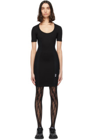 Versace Jeans Couture - Black Mesh Bodycon Dress