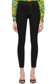 Versace Jeans Couture - Black Mesh Bodycon Trousers