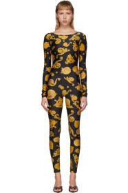 Versace Jeans Couture - Black Barocco Jewels Jumpsuit