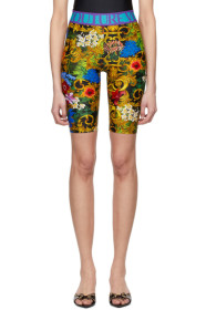 Versace Jeans Couture - Multicolor Tropical Barocco Bike Shorts