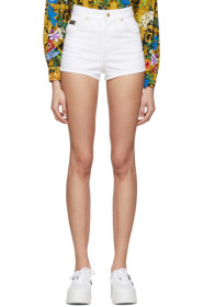Versace Jeans Couture - White Denim Hot Shorts