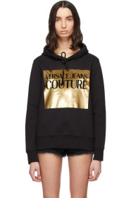 Versace Jeans Couture - Black Logo Patch Hoodie
