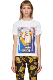 Versace Jeans Couture - White Banana & Drinks T-Shirt