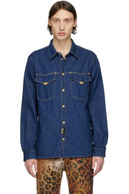 Versace Jeans Couture - 靛蓝色 Icon 牛仔衬衫