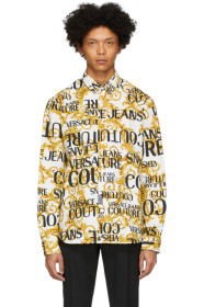 Versace Jeans Couture - 白色 Baroque 徽标衬衫