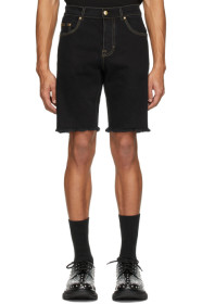 Versace Jeans Couture - 黑色 Icon 牛仔短裤