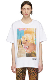 Versace Jeans Couture - 白色 Rosa Burgess 联名印花 T 恤