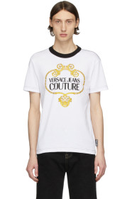 Versace Jeans Couture - 白色 Barocco Chain T 恤