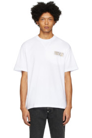 Versace Jeans Couture - 白色金属感徽标 T 恤