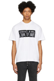 Versace Jeans Couture - 白色 & 黑色 Pop Box Logo T 恤