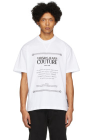 Versace Jeans Couture - 白色 Warranty Label T 恤