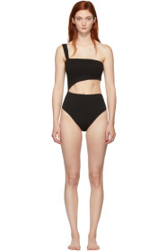 Haight - Black Crepe Iu One-Piece Swimsuit