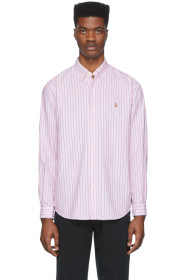 Polo Ralph Lauren - Pink & White Striped Oxford Shirt