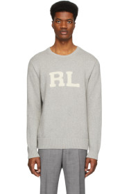 Polo Ralph Lauren - Grey 'RL' Crewneck Sweater