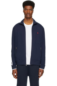 Polo Ralph Lauren - Navy Interlock Zip-Up Sweater