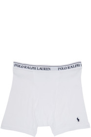 Polo Ralph Lauren - Three-Pack White Boxer Briefs