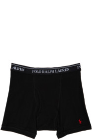Polo Ralph Lauren - グレー & ブラック ボクサー ブリーフ 3 枚セット