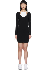 alexanderwang.t - Black & White Bi-Layer Dress