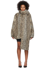 alexanderwang.t - 驼色 Cheetah 大廓形大衣
