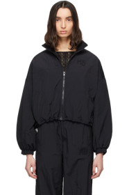 alexanderwang.t - Black Nylon Zip Jacket