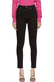 AGOLDE - Jean skinny noir Roxanne Super High Rise