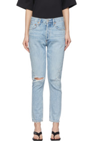 AGOLDE - Blue Jamie Light Wash Classic Fit Jeans