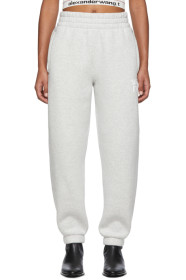alexanderwang.t - 灰色 Dense Fleece 抓绒运动裤