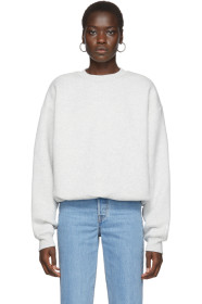 alexanderwang.t - Grey Fleece Bubble Sweatshirt