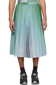 Keenkee - Blue Gradient Pleated Shorts