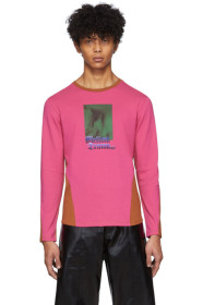 Keenkee - Pink & Brown 'Mellow Drama 2.0' Long Sleeve T-Shirt