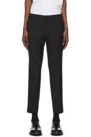 Solid Homme - 黑色 Zippered Waist 长裤