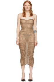 Miaou - Beige Mesh Renzo Dress