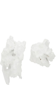Ingy Stockholm - Boucles d'oreilles asymétriques blanches Object No. 135