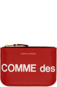 Comme des Garçons Wallets - 红色 Huge Logo 手袋