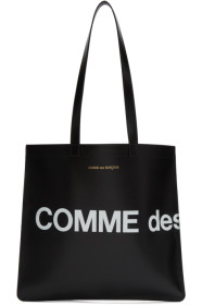 Comme des Garçons Wallets - 黑色 Huge Logo 托特包