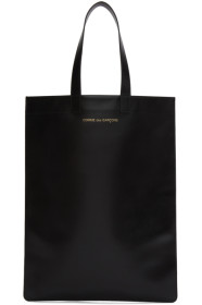 Comme des Garçons Wallets - Cabas en cuir noir Classic