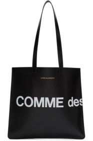 Comme des Garçons Wallets - ブラック ヒュージ ロゴ トート