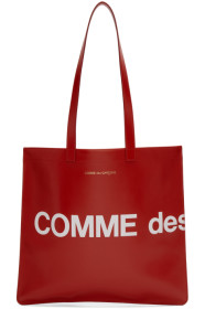Comme des Garçons Wallets - Cabas rouge Huge Logo
