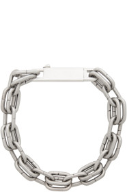 Rick Owens - Silver Double Link Choker Necklace