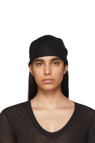 Rick Owens - Black Medium Knit Beanie