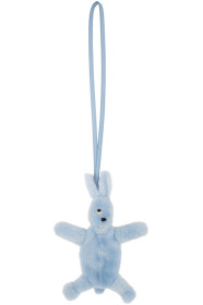 Rick Owens - 蓝色 Fat Bunny 毛皮单肩包