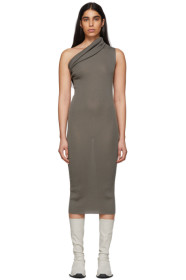 Rick Owens - 灰色单肩连衣裙