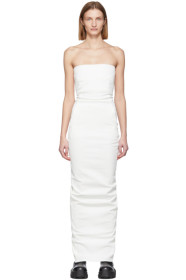 Rick Owens - Robe blanche Bustier