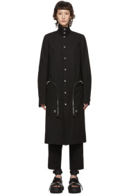Rick Owens - 黑色 Creatch Pealab 大衣
