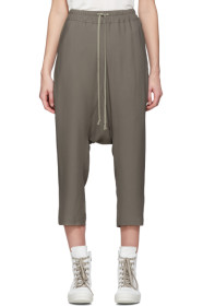 Rick Owens - 灰色绉纱运动裤