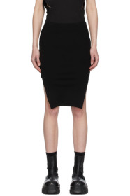 Rick Owens - Mini-jupe noire Sacriskirt