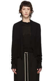 Rick Owens - 黑色 Wrap 开衫