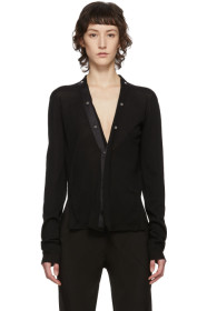 Rick Owens - Black Snap Cardigan