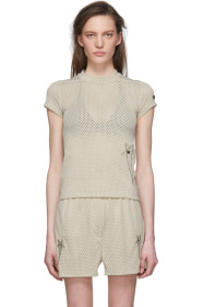 Rick Owens - Grey Champion Edition Mesh Small Level T-Shirt