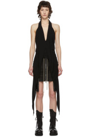 Rick Owens - Black Wishbone Halter Tank Top
